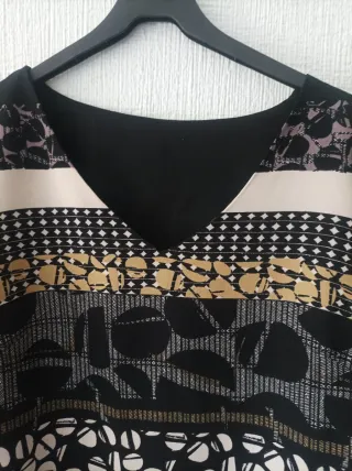 Blusa mujer estampada manga larga