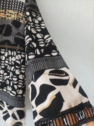 Blusa mujer estampada manga larga