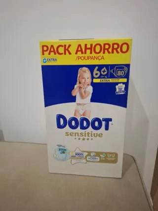 Fraldas Dodot Sensitive talla 6+
