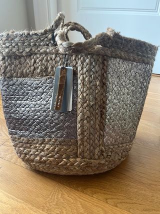 Bolso Parfois beige y plateado nuevo con etiqueta