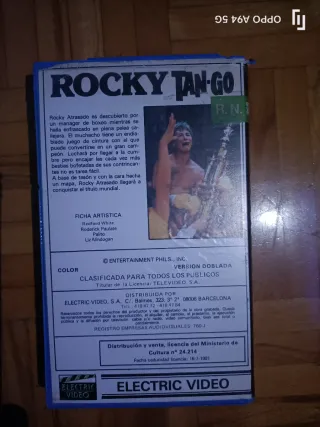 Película VHS Rocky Tan-Go (Español)