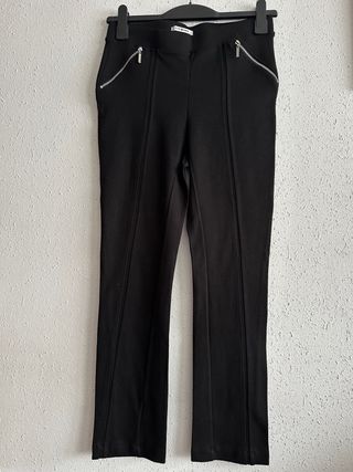 2 Pantalones Punto Roma Negro y azul