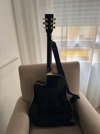 Guitarra Acústica Negra