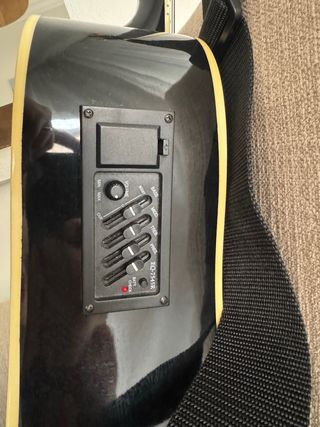 Guitarra Acústica Negra