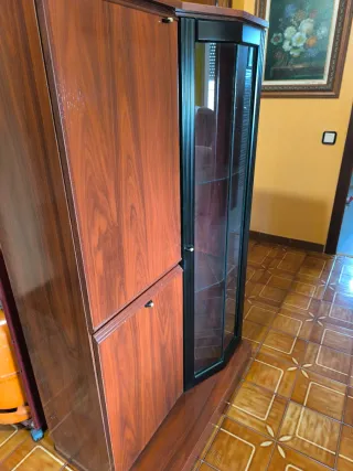 Mueble TV madera y metal