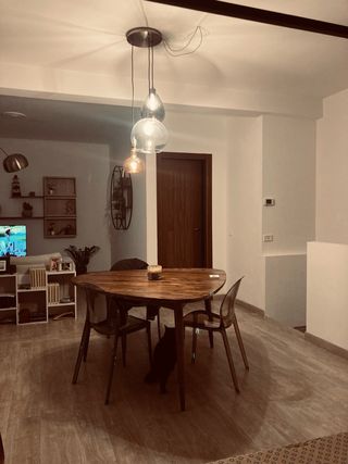 Tavolo pranzo vintage Sheesham massiccio 6 posti