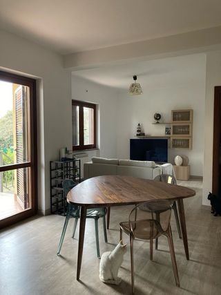 Tavolo pranzo vintage Sheesham massiccio 6 posti