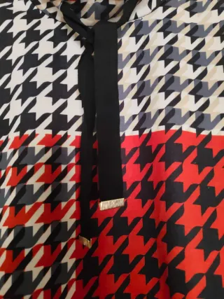 Vestido estampado pata de gallo