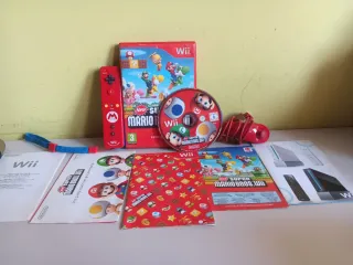 Bundle New Super Mario Bros. Wii + Wiimote Mario