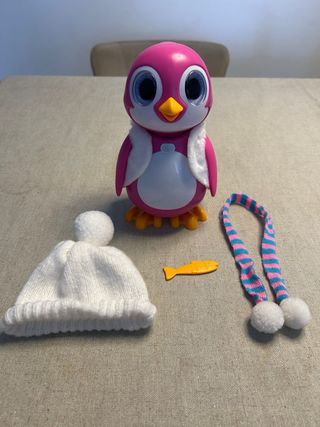 Pingüino Juguete Interactivo Rosa