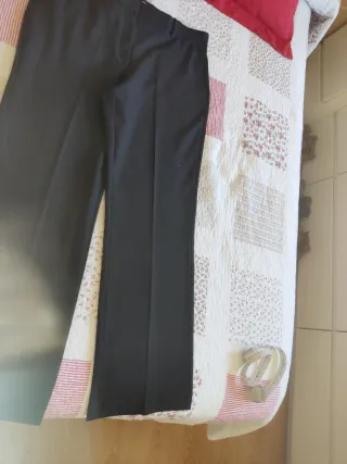 Pantalón mujer marrón chocolate