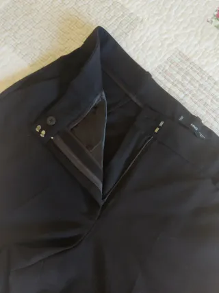 Pantalón mujer marrón chocolate