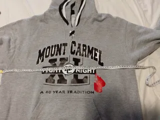 Sudadera Mount Carmel Fight Night Gris