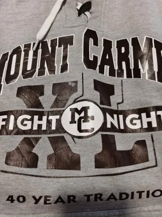Sudadera Mount Carmel Fight Night Gris