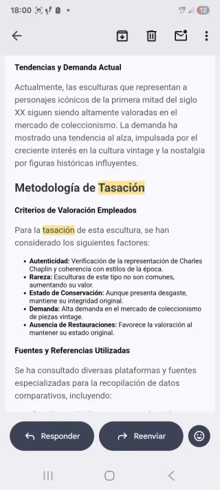 Figura Charles Chaplin grande de resina