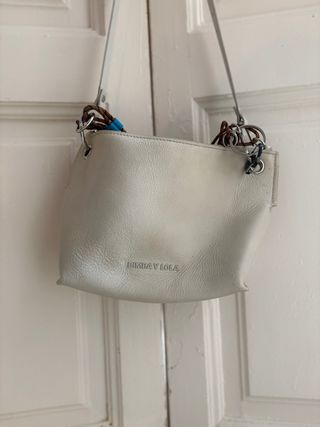 Bolso Bimba y Lola Piel Blanco Multicolor