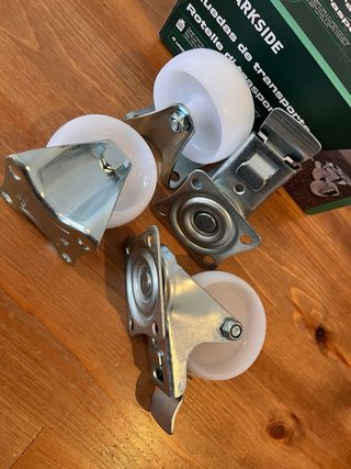 4 Ruedas Giratorias Parkside Nuevas