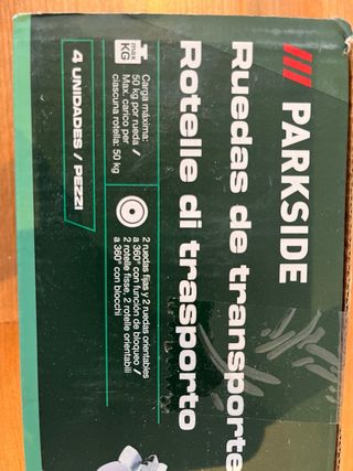 4 Ruedas Giratorias Parkside Nuevas