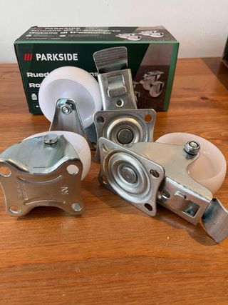 4 Ruedas Giratorias Parkside Nuevas