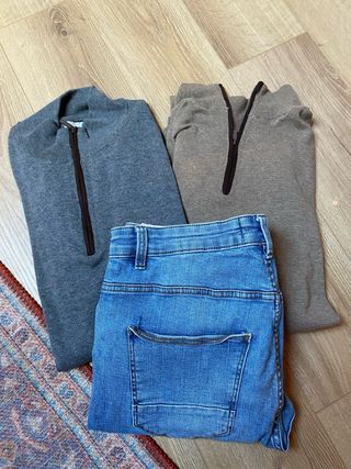 2 jerseys Alvaro Moreno y vaquero Pull&Bear