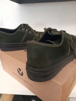 Zapatillas Victoria verde plataforma