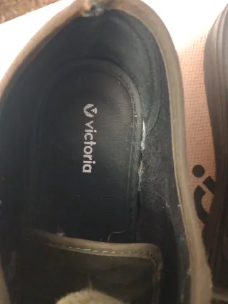 Zapatillas Victoria verde plataforma