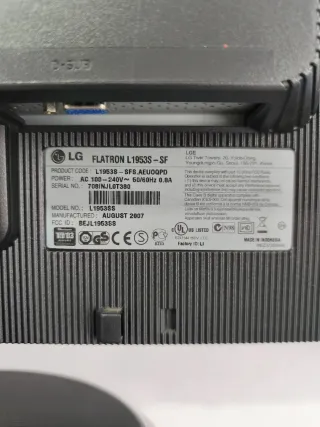 Monitor LG FLATRON L1953S Argento