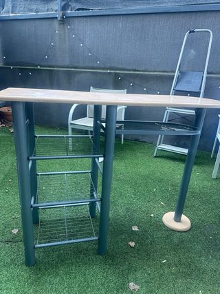 Mesa de cocina madera y metal