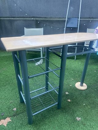 Mesa de cocina madera y metal