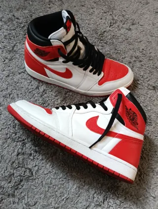 Nike Jordan 1 High OG Scarpe Rosse Bianche