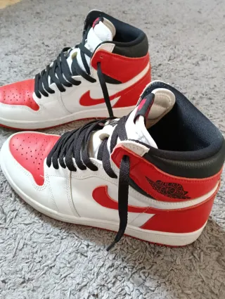 Nike Jordan 1 High OG Scarpe Rosse Bianche