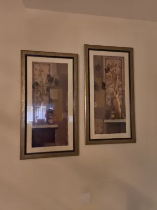 Pareja de cuadros decorativos