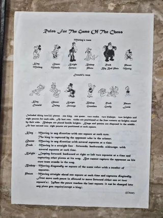 Scacchiera Disney Vintage