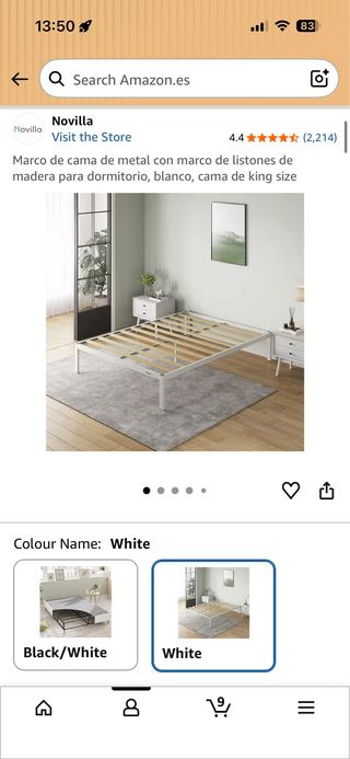 Estructura Cama 150x200 King Size