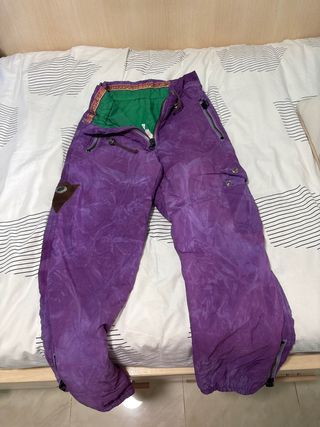 Pantalón de nieve vintage morado