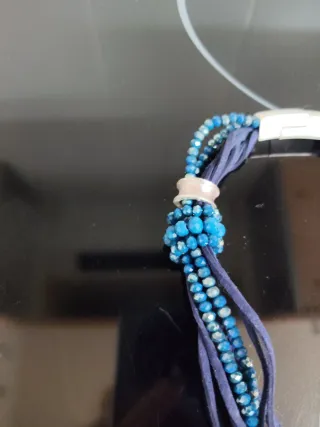 Collar Árbol de la Vida Azul y Plata