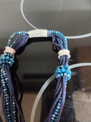 Collar Árbol de la Vida Azul y Plata