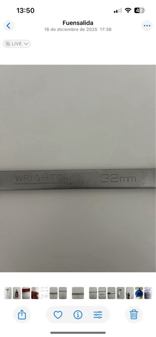 Llave Fija Combinada Wright Tool 32mm