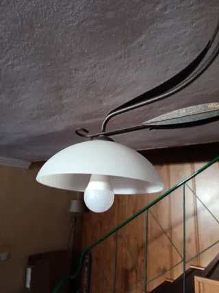 Lámpara de techo forja marrón