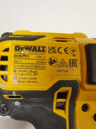 Taladro Dewalt 18v sin percutor
