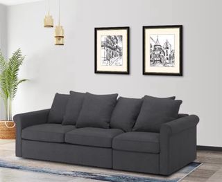 Sofá Ikea Gronlid Cinza Tecido