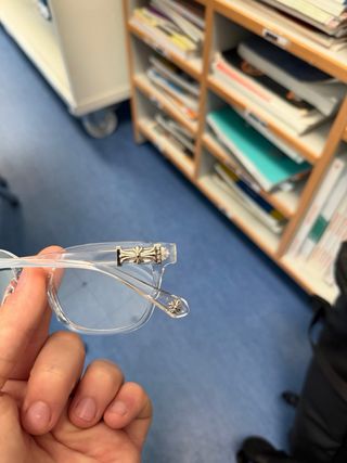 Gafas Chrome Hearts Transparentes Plata