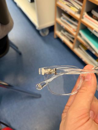 Gafas Chrome Hearts Transparentes Plata