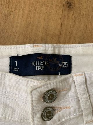 Tejano Blanco Hollister Talla 25