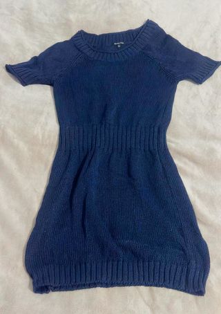 Vestido Massimo Dutti punto azul Talla S