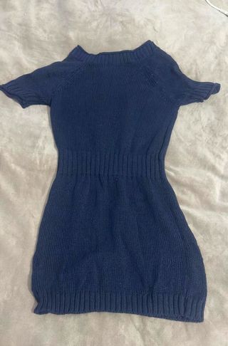 Vestido Massimo Dutti punto azul Talla S