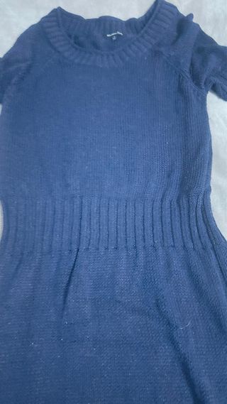 Vestido Massimo Dutti punto azul Talla S