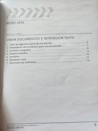 Word 2016 76 ejercicios y soluciones