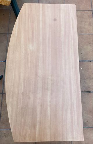 Mueble TV madera curvo