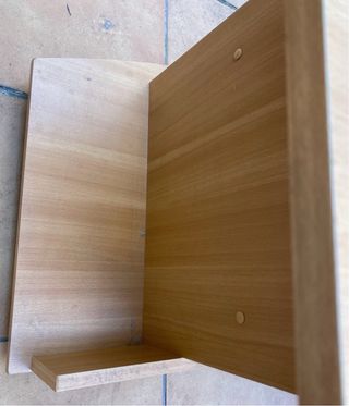 Mueble TV madera curvo